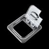 Jin's De PC Cuenco Porcionador 1/6 Caja Cuadrada Transparente para Porciones Plato para Comida Resistente a Caídas Cuenco para Comida Rápida Plato para Porciones de Fruta