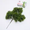 Estilo chinês arte floral em forma de galhos tuia bonsai folhas plásticas folhas de pinheiro cipreste galhos com folhas folhas de pinheiro fabricantes