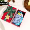 Llavero Creativo Hecho a Mano de Árbol de Navidad con Cabello Rizado de Colores, Decoración Navideña Versátil para Coche y Bolsa