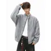 Casaco Jaqueta Patchwork Xadrez Falso Duas Peças Masculino Outono Novo Solto Retro Tendência Marca High Street Malandro Bonito Cardigan Moletom