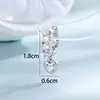 Henson Accessories Estilo Coreano y Japonés Esmalte Rosa Estrella Llave Gota de Agua Colgante Pendientes de Alfiler Recto Pinzas para Orejas