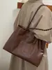 Bolsa Tote de Color Sólido de Gran Capacidad para Mujer, Nuevo Bolso de Hombro Casual para Viajes de Trabajo Otoño Temprano 2026, Bolso de Axila Moderno y Elegante