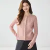 Serie de hilo de punto fino~Suéter de cachemir tejido a punto de ochos con cuello redondo para mujer, suéter de punto suelto, abrigo superior, otoño e invierno
