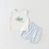 Ropa Nueva de Verano 2026 para Bebés y Niños Pequeños, Conjunto de Chaleco sin Mangas y Shorts para Niños Pequeños, Conjuntos Separados para Niños y Niñas para Salir
