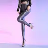 Ling Wei Run She Bin Guang Ze Gou Base para Dedos do Pé Meia-calça 80D Brilhante Oleosa Fio Dental Sem Pé Meia-calça Sexy Apertada Tamanho Grande Cobertura para Pés Feminina