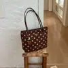 2026 Nova Moda Francesa Retrô Bolsa Tote de Bolinhas Grande Capacidade Nicho High-End Bolsa de Ombro Único Transversal