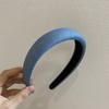 Coreano Retro Nicho Elegante Tela de Mezclilla Aro para el Cabello Simple Combinable Diadema Celebridad de Internet Clips para el Cabello Accesorios para el Cabello para Mujer