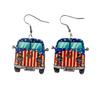 Amazon aretes Día de la Independencia Americana bandera mariposa vaca dedo Smiley águila colgante joyería amor aretes