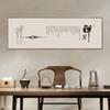 Sala de Chá Pintura Pendurada Zen Chá Iluminação Caligrafia Pintura Paisagem Zen Faixa Murais Novo Estilo Chinês Sala de Estar Parede de Fundo Moldura Decorativa