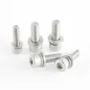En Stock Tornillo Combinado Tri-Combinación Cabeza Cilíndrica Hexagonal 304 Acero Inoxidable Cabeza de Copa Moleteada Arandela de Resorte Plana Tornillo Din912