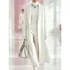 Otoño/Invierno 2026 Ropa Femenina Transfronteriza Nueva Europea y Americana Amazon Abrigo de Lana Dragón y Fénix con Cuello de Traje Abrigo Largo de Lana
