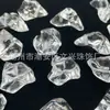Acrílico Transparente Irregular Cubos de Gelo Falsos Pedras com Furo Reto Acessórios Decorativos Artesanais DIY Venda por Atacado