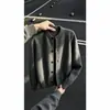 Suéter cárdigan de marca de moda Otoño Invierno Casual Holgado Tallas Grandes para Hombre Cuello Redondo Prendas de Abrigo Cálidas Tejido de Punto de Color Sólido Top
