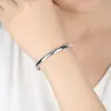 Pulsera de plata S999 Plata de ley para mujer estilo coreano simple para estudiante pulsera de estrella versátil plata de ley Pulsera abierta brillante de moda