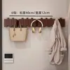 Elegante e bem projetado cabide de parede em madeira maciça para hall de entrada com ganchos para quarto, sala de estar, cabide de parede em formato de tecla de piano para casacos, chapéus e bolsas