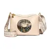 Bolso Cruzado de Hombro Nuevo para Mujer Invierno 2025 Tres Capas Gran Capacidad Casual Cuero Suave Correa Ancha para el Hombro Bolso Cruzado de Moda