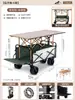Carro de camping para exteriores, carretilla de mano plegable, carro de picnic de camping extragrande, remolque pequeño con barra de tiro, remolque pequeño para venta en puesto