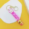 Chaveiros de Pulso em PVC, Suprimentos para Vendedores Ambulantes, Argolas de Chaveiro, Pulseiras de Pulso de Borracha, Acessórios de Chaveiro em Pulseira, Vendas Diretas da Fábrica