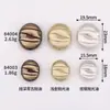 Botões de casaco pequenos estilo fragrância, ovais, de três linhas, costurados à mão. Botões de metal para roupas, corta-vento, jaqueta, suéter, tricô.
