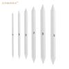 Set de 6 pinceles de periódico de doble punta para pintura artística, boceto sólido, pincel para difuminar, pluma correctora, pincel floreciente