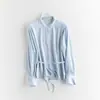 Camisa Romántica Francesa de Manga Larga para Mujer, Camisa Holgada con Cordones, Transpirable, Sin Planchar, Fácil Cuidado, Camisa como una Nube