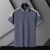 Camisa Polo Leve para Negócios Camiseta Masculina de Manga Curta Verão Masculino Nova Casual Versátil Branca Gola Lapela Camiseta de Manga Curta
