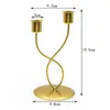 Decorações Europeias para Jantar à Luz de Velas Casa Romântica Simples Enfeites Sala de Estar Ferro Velho Castiçais Decorativos
