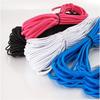 Banda Elástica Redonda Negra, Cordón Elástico Blanco, Personalizable en Varias Especificaciones, Cordón de Alta Elasticidad Hecho de Poliéster
