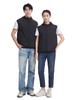 Roupa ventilador de resfriamento com absorção de umidade de verão, fina, com faixa refletora, colete de ar condicionado para homens e mulheres, roupas de trabalho sem mangas para atividades ao ar livre