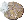 Cristal Blanco Natural, Cristal Rosa, Amatista, Cuentas Separadoras Aleatorias, Cuentas Sueltas, Pulsera Semi-terminada, Accesorios para Pulseras DIY