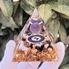 Nueva pirámide transfronteriza de las doce constelaciones de Amazon, grava de cristal, manualidades para el hogar, adornos de resina para escritorio.