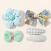 Amazon Mini Conjunto de Presilhas de Cabelo para Bebê Menina Laço Floral Coelho Princesa Presilha de Cabelo Infantil Fofa 3858