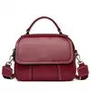 Bolso de Mujer Modelo Nuevo 2026 Hecho de Piel de Vacuno de Primera Capa, Bolso de Hombro Único con Bolso Cuadrado Pequeño Empalmado, Cruzado
