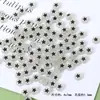 Estrella acrílica de colores brillantes, luna, cuentas redondas, cuentas brillantes en forma de corazón, materiales para pulseras, collares de joyería hechos a mano para DIY