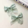 Presilha de Cabelo Laço de Fio Perolado Doce Acessório de Cabelo de Princesa Presilha de Cabelo Fofa para Bebê Presilha Superior para Menina Presilha de Cabelo Infantil Acessório de Cabelo