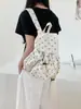 Mochila de Nuevo Estilo para Niñas, Mochila Ligera de Nylon Estilo Coreano, Mochila de Viaje, Diseño de Nicho, Bolsa Escolar Estampada de Lunares para Estudiantes