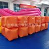 Boya cuadrada naranja inflable con explosiones en competición de seguridad acuática, advertencia marítima, modelo de flotador Zongzi Mark Air