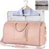 Bolsa de Viagem de Negócios Dobrável Transfronteiriça Bolsa de Armazenamento Multifuncional Grande Bolsa de Mão em PU Malas Dropshipping