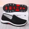 Zapatos de Tela del Viejo Pekín para Hombre, Zapatos Casuales sin Cordones para el Trabajo, Estilo Primavera y Otoño, Zapatos de Papá, Ligeros con Suelas Suaves