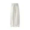 Calças Casuais Masculinas Outono Novo Estilo Moda Estilo Japonês Roupa de Trabalho Calças Retas com Rebite Cor Sólida Tamanho Grande Calças Largas tipo Foice Masculino