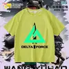 Delta Juego Acción Weilong Periférico Ropa Camiseta de Manga Corta para Niños Verano Unisex Camiseta Básica para Estudiante Top 9