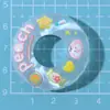 Anillo de Natación Translúcido Infantil Hecho a Mano DIY Pegamento de Crema Funda para Teléfono Móvil Tocado Pasador Joyería Accesorios de Resina Venta al por Mayor