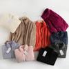 Chaqueta Cálida Hecha en Japón Otoño e Invierno para Mujer Chaqueta Larga de Forro Polar con Cremallera Cardigan de Manga Larga W439138