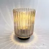 Decoração de Casa Luminária de Mesa de Vidro Moderna Minimalista Alimentada por Bateria Abajur de Folha de Tartaruga Luz Noturna de Ambiente Criativo