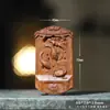 Tallado en Relieve de Palo de Rosa de Venus Colgante de Loto Unilateral Adorno para Colgar en el Cuello Estilo Chino