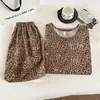 Venda Direta de Fábrica - Pijama de Verão Feminino, Estilo Coreano, Estampa de Desenho Doce e Fofa, Gola Redonda, Algodão Nuvem, Tendência Estilo Ins Item Quente