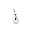 Pingente Princesa de Seda Dourada e Jade, Colar com Fivela de Paz de Jade Branco, Joias de Jade Modernas e Emagrecedoras