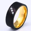 Guerreiro de Aço Casual Retrô Anel Masculino de Aço Inoxidável Atacado Europeu e Americano Personalizado Pulseira Anel de Diamante