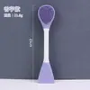 Cepillo de Silicona para Belleza de Doble Cara Masajeador Limpiador de Poros Limpieza Facial Manual con Forma de Corazón Cepillo Facial de Silicona Espátula Cepillo para Mascarilla