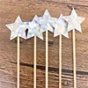 Repostería Decoración de Pasteles Pastel Decoración de Bandera de Estrella Degradada Estrella de Cinco Puntas Tarjeta para Pastel Decoración de Fiesta Inserto